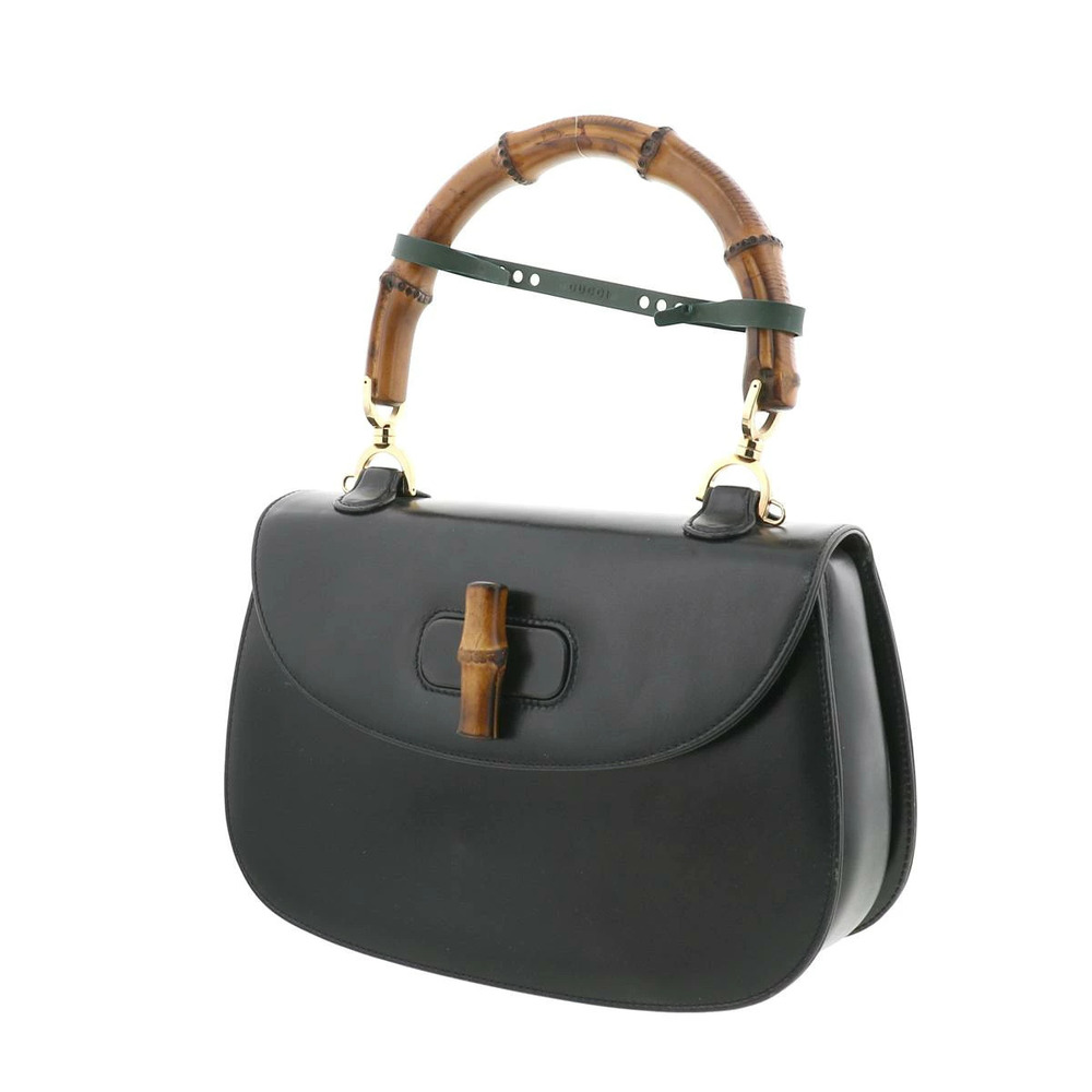 Gucci Bag Bamboo Black Shoulder Handbag